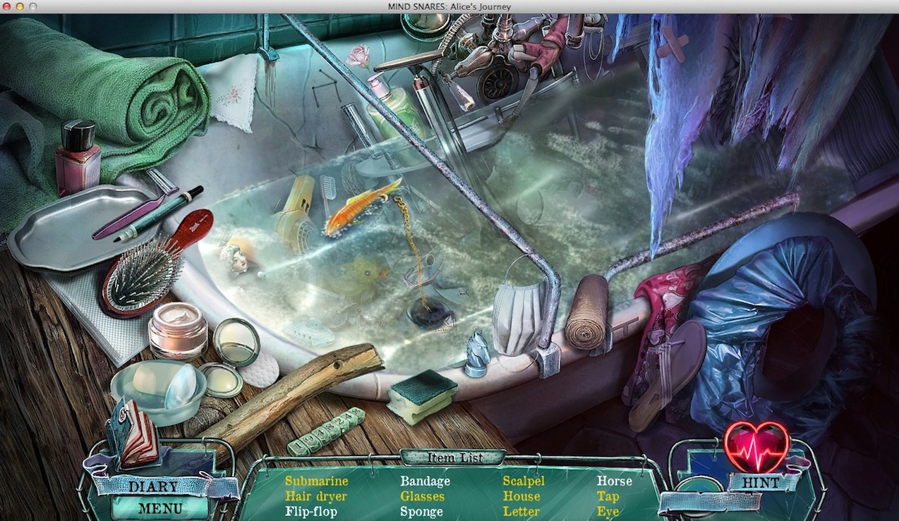 Mind Snares: Alice's Journey 2.0 : Completing Hidden Object Mini-Game