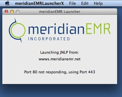 meridianEMR 2.1 : Main window