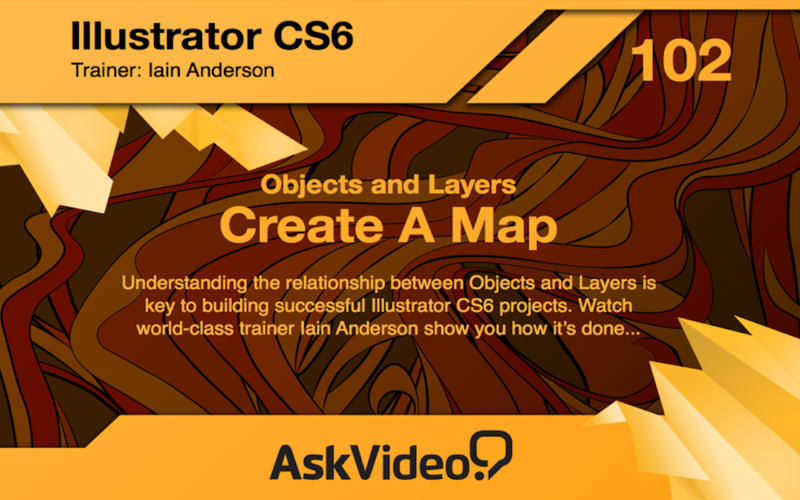 AV for Illustrator CS6 102 - Objects and Layers - Create A Map 1.0 : Main window