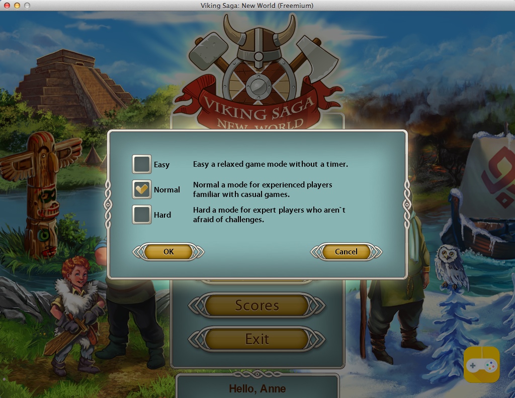 Viking Saga: New World 1.0 : Selecting Game Mode