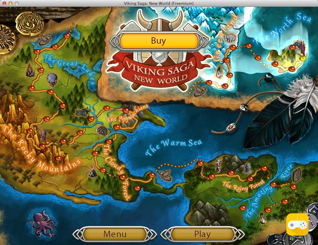 Viking Saga: New World 1.0 : Level Map