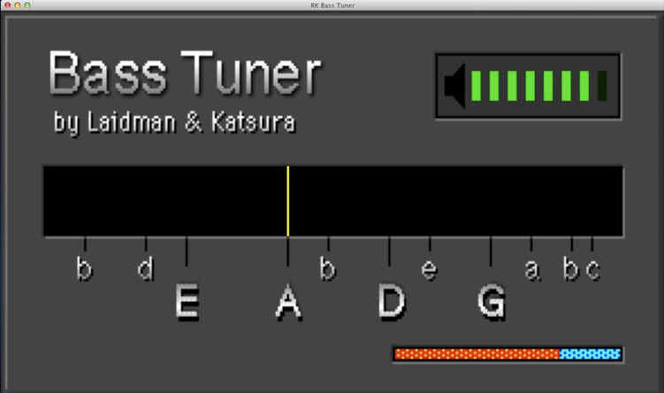 RK Bass Tuner 5.4 : Main Window