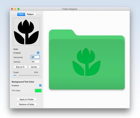 Folder Designer 1.0 : Main window