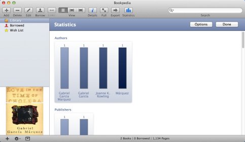 Collection Statistics Window