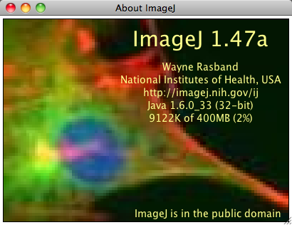 ImageJ 1.4 : Program version