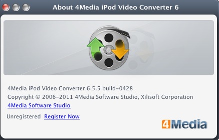 4Media iPod Video Converter 6.5 : About window