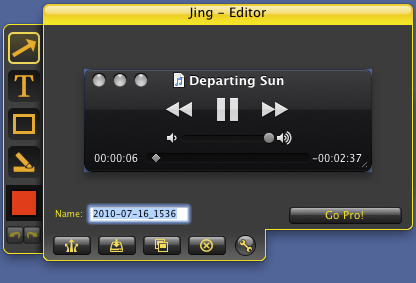 Jing 2.3 : Jing editor