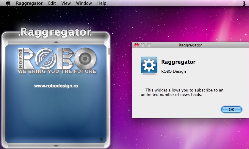 Raggregator 1.0 : Main window