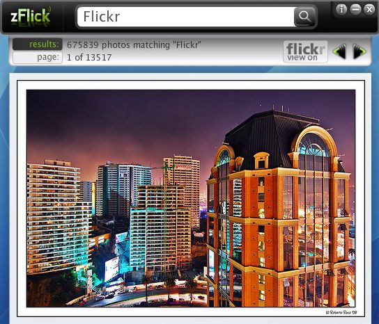 zFlick 1.2 : Viewing images