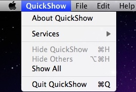 QuickShow OSX 1.0 : Main window
