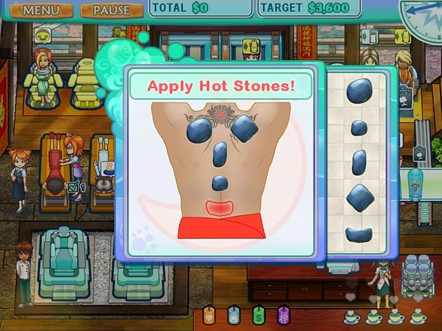 Sally's Spa 1.0 : Hot Stones Massage