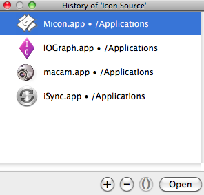 Micon 1.1 : History of Icon Source
