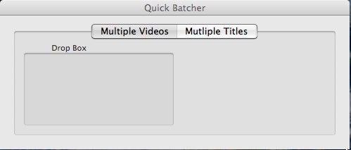 Quick Batcher 0.5 : Main window