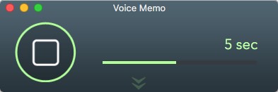 Voice Memo 2.2 : Record Window