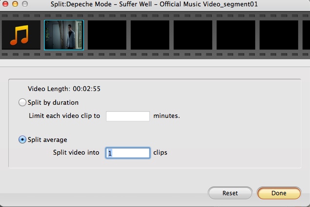 iOrgsoft Audio Converter 7.0 : Splitting Input Video