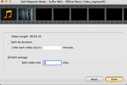 Splitting Input Video