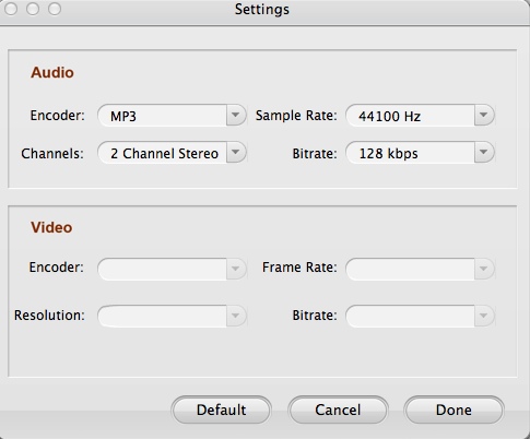 iOrgsoft Audio Converter 7.0 : Configuring Output Settings