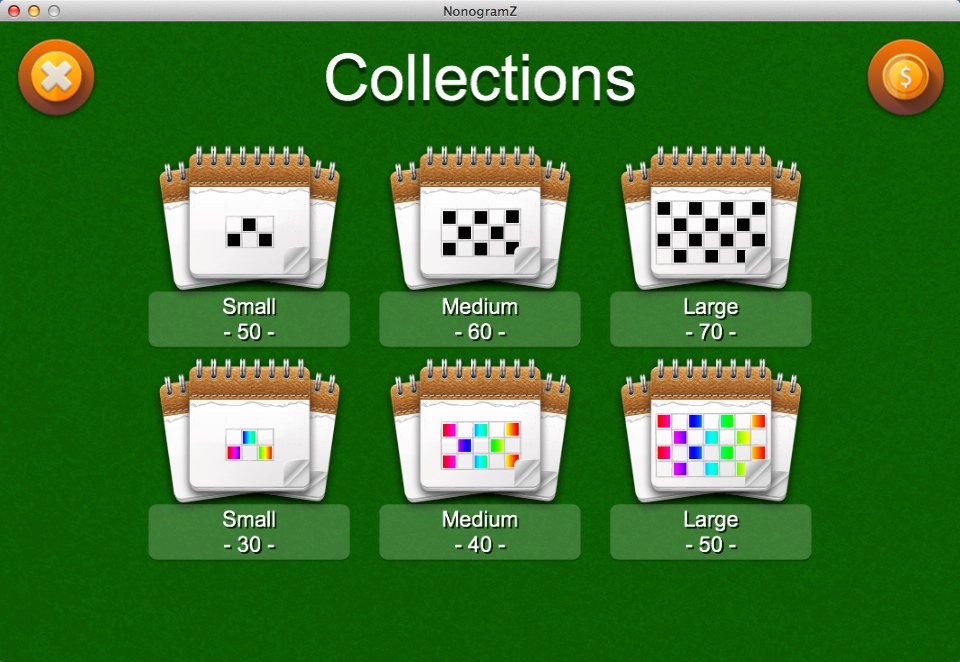 NonogramZ 1.0 : Collections Window