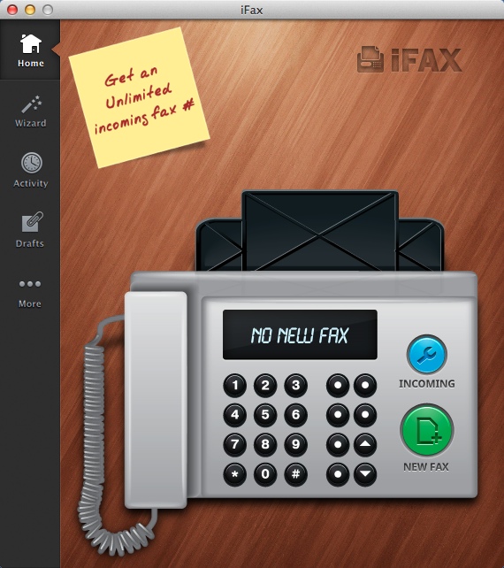 iFax 1.9 : Main Window