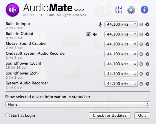 AudioMate 2.2 : Main Window