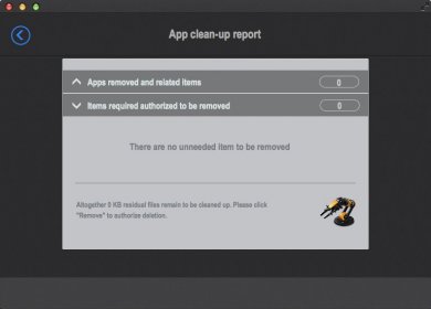 App Clean-up Report