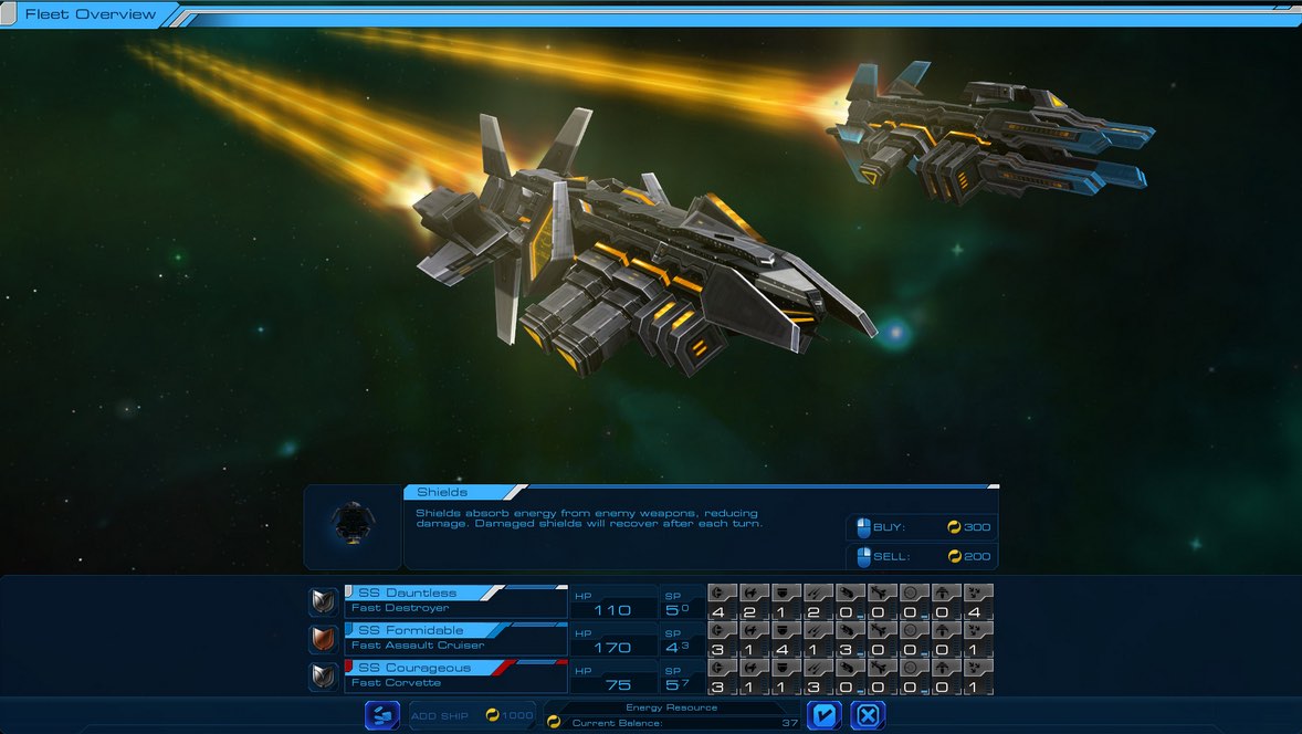 Sid Meier's Starships 1.0 : Main window