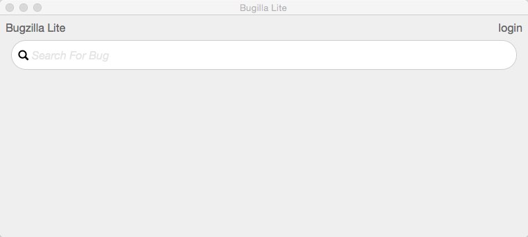 Bugilla Lite 1.0 : Main window