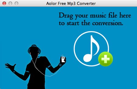 Aolor Free Mp3 Converter 1.0 : Main Window