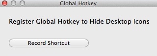 HiddenMe 2.0 : Defining Global Hotkey