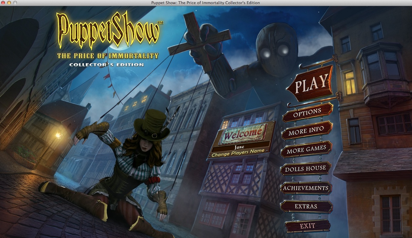 PuppetShow: The Price of Immortality Collector's Edition : Main Menu