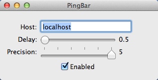 PingBar 1.0 : Program Preferences