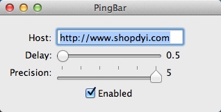 PingBar 1.0 : Adding Website For Ping