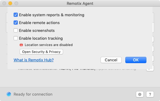 Remotix Agent 1.4 : Reports, Monitoring and Actions