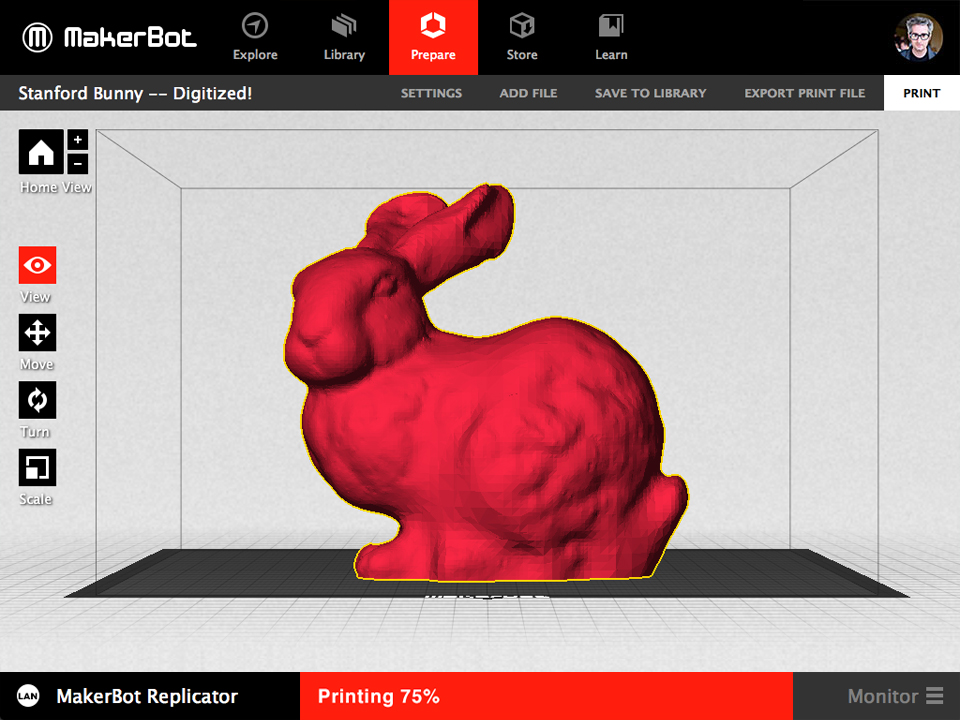 MakerBot Desktop 3.9 beta : Prepare