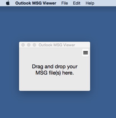 Outlook MSG Viewer 3.0 : Main window