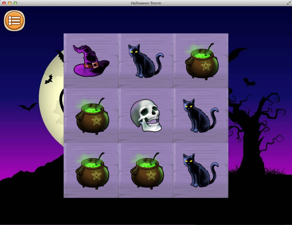 Halloween Storm : Gameplay Window