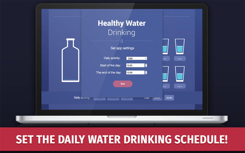 Healthy Water Drinking 1.0 : Main Window