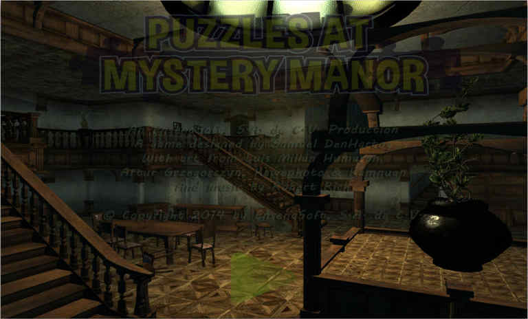 Puzzles At Mystery Manor 1.0 : Main Window