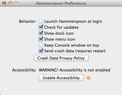 Hammerspoon 0.9 : Main Window