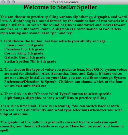 Stellar Speller 2.0 : Welcome Window