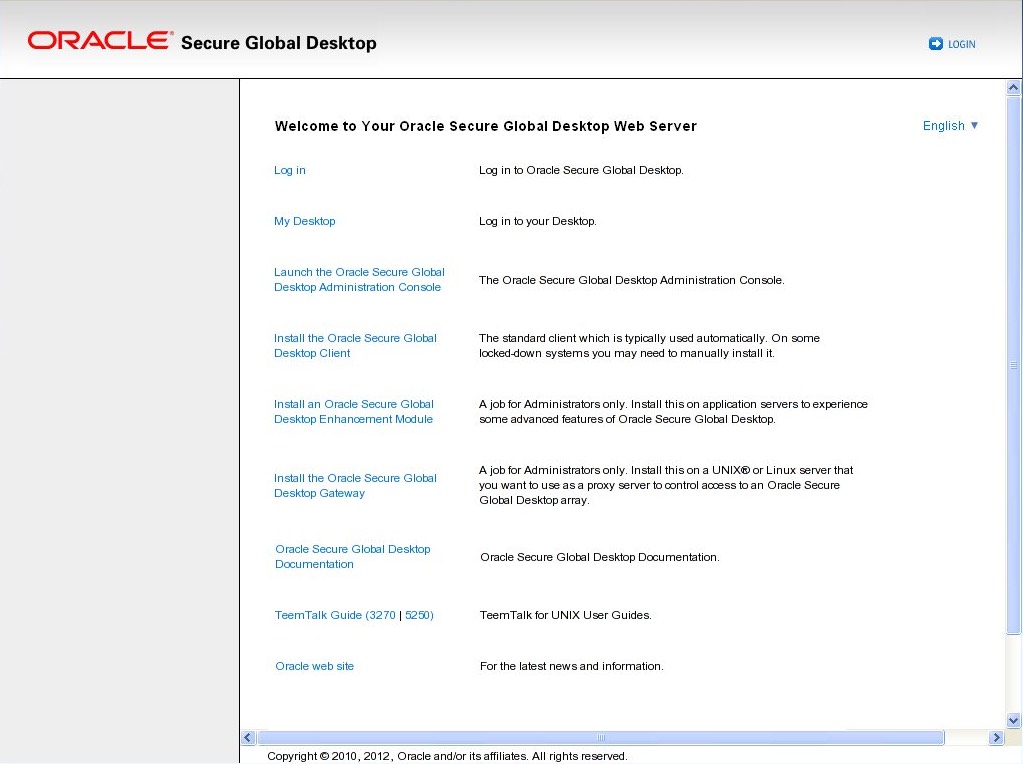 Sun Secure Global Desktop Native Client 4.3 : Main Features