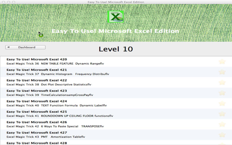 Easy To Use! Microsoft Excel Edition 1.0 : Main Window