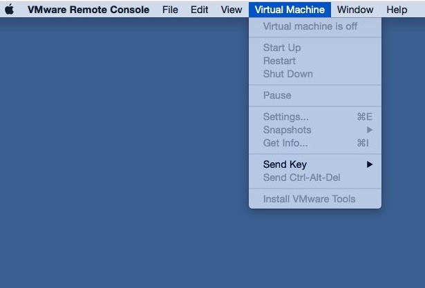 VMware Remote Console 7.1 : Main window