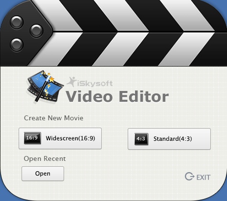 iSkysoft Video Editor 5.0 : Welcome Window