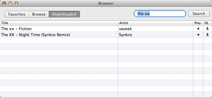 SoundCloud Downloader 2.6 : Checking Completed Downloads List