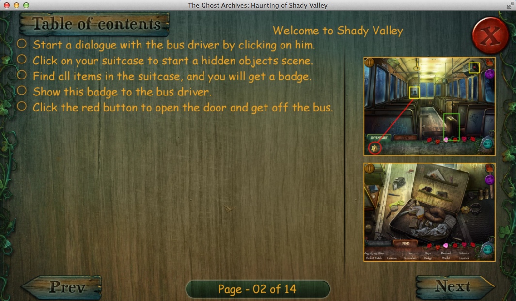 The Ghost Archives: Haunting of Shady Valley 1.0 : Strategy Guide Window