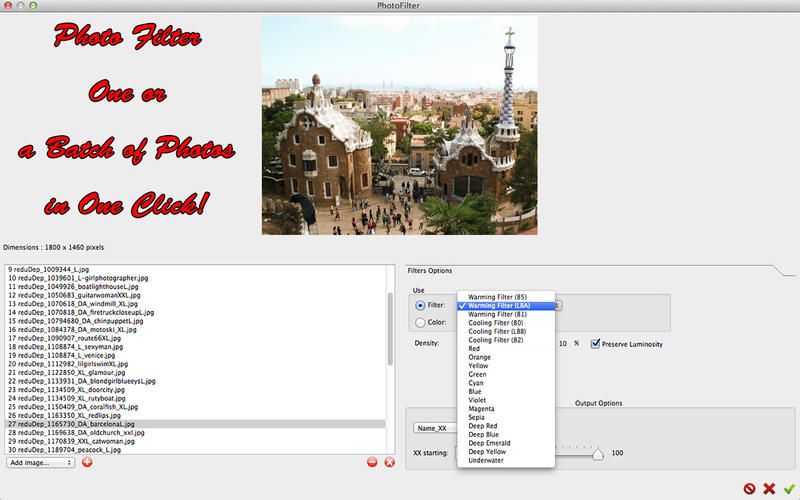 MagicPhotoFilter 1.0 : Main Window