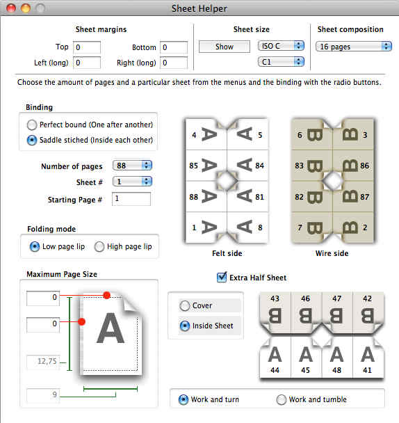 Sheet Helper 1.1 : Main Window