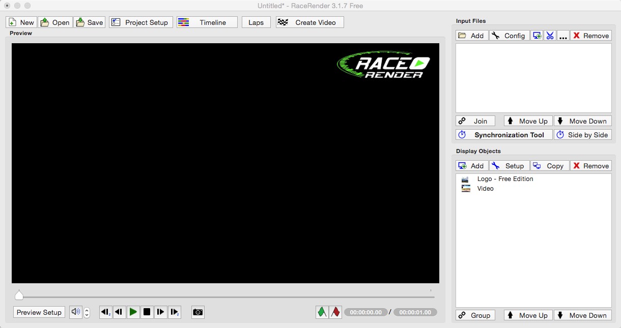 RaceRender 3 3.1 : Main window