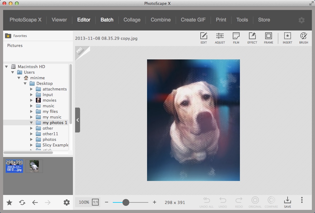 PhotoScape X 2.2 : Image Editor Window